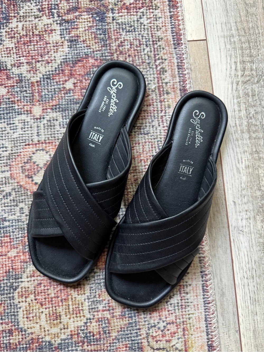 Seychelles Black Crisscross World View II Sandals